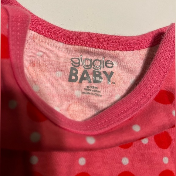 🌟5/$25 Long Sleeve Pink Bodysuit Size 6-12 Months - Picture 2 of 2